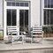 Flash Furniture Tolleson Adirondack Dining Chair w/Fold Out Cup Holder, Weather Resistant Recycled HDPE in White LE-HMP-2037-10-WHT-GG - alternate 6